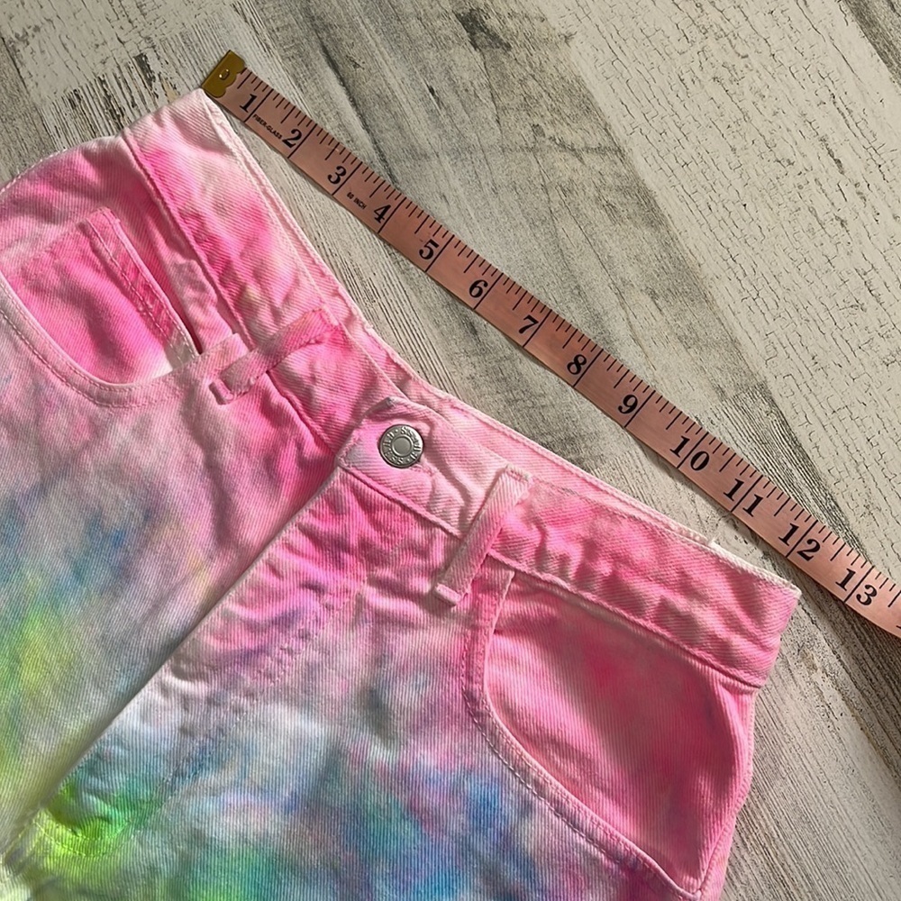 Vintage Guess tie dye hi rise shorts size 29 - Picture 6 of 10